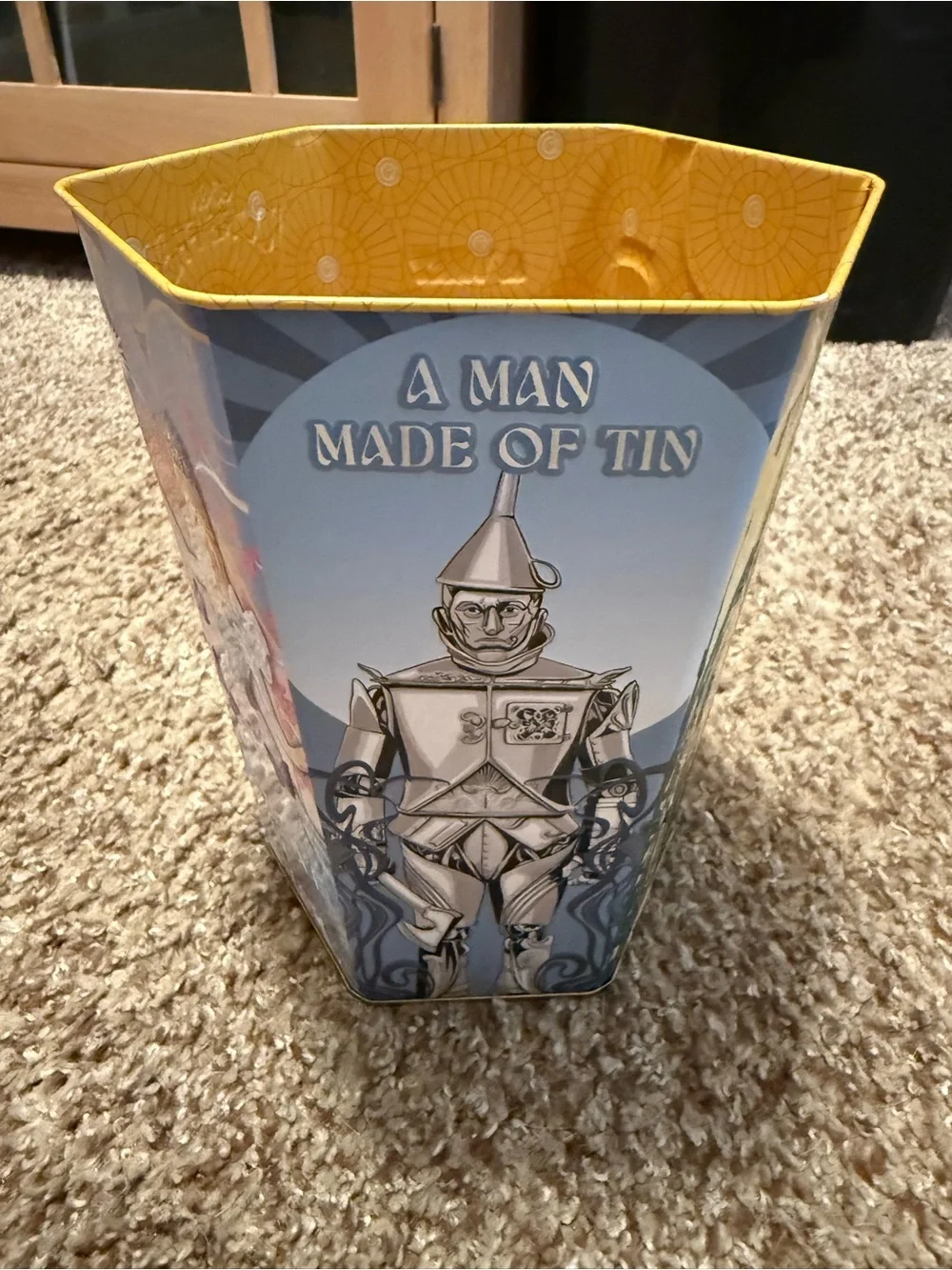 The Yellow Brick Road Decorative popcorn bin - UNUSED